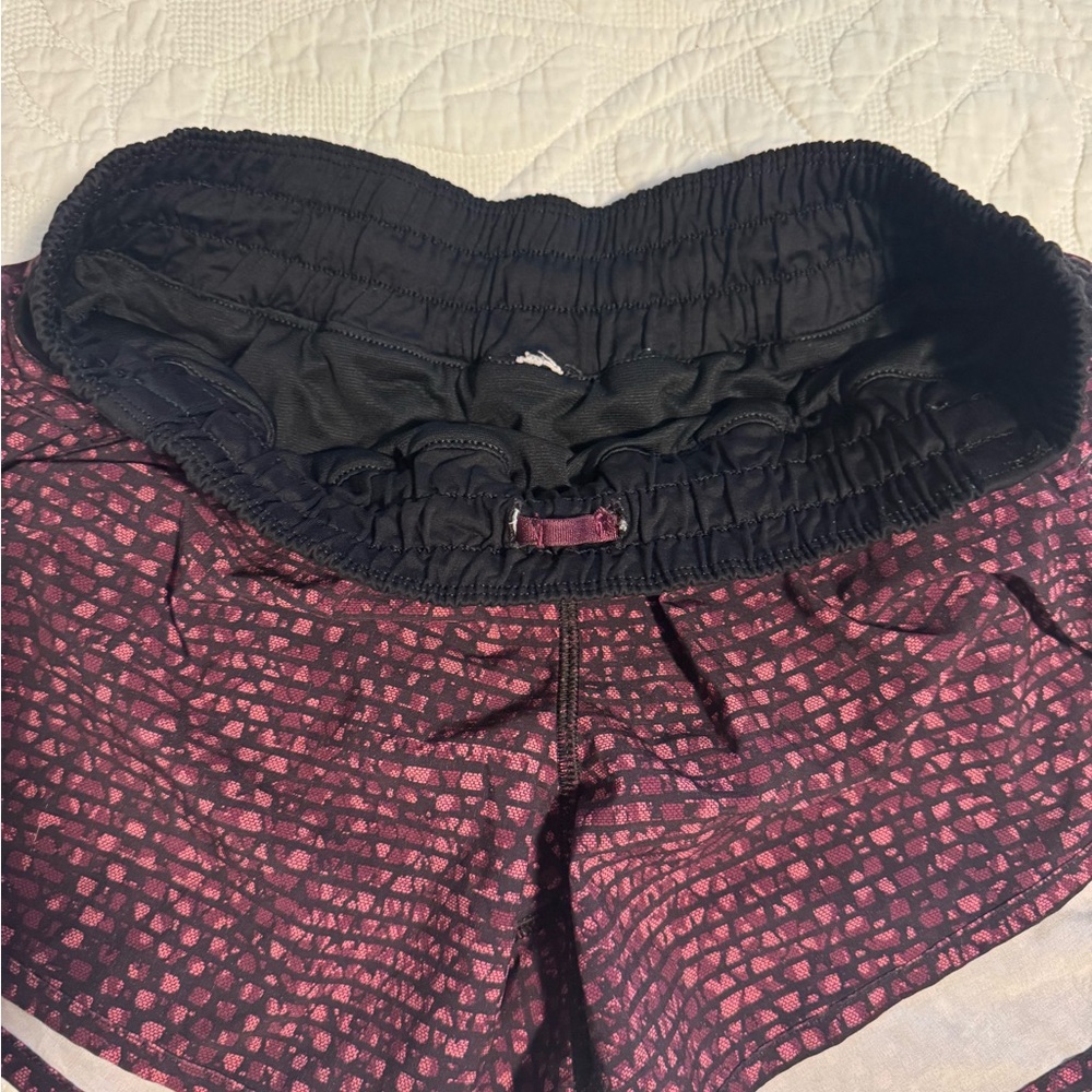 Lululemon Black and Pink Athletic Shorts - Picture 3 of 4
